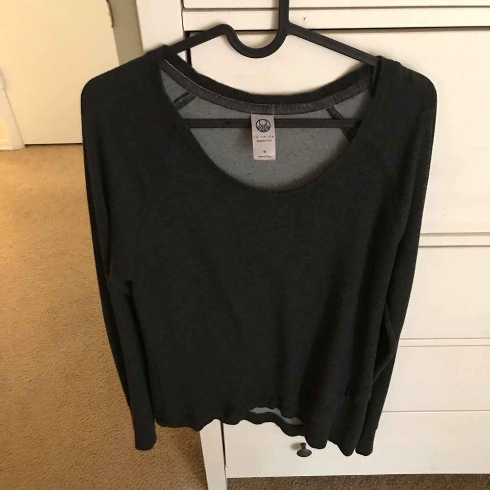 Grey yoga sweater
